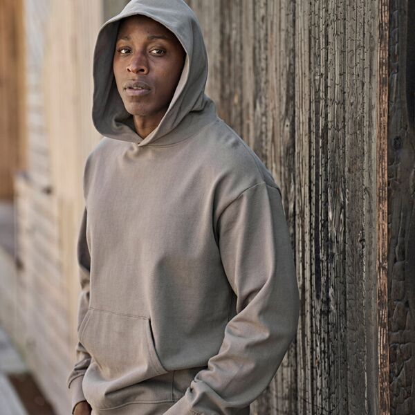 UNLABELED heavy loose-fit hooded sweatshirt (5162) Thumbnail